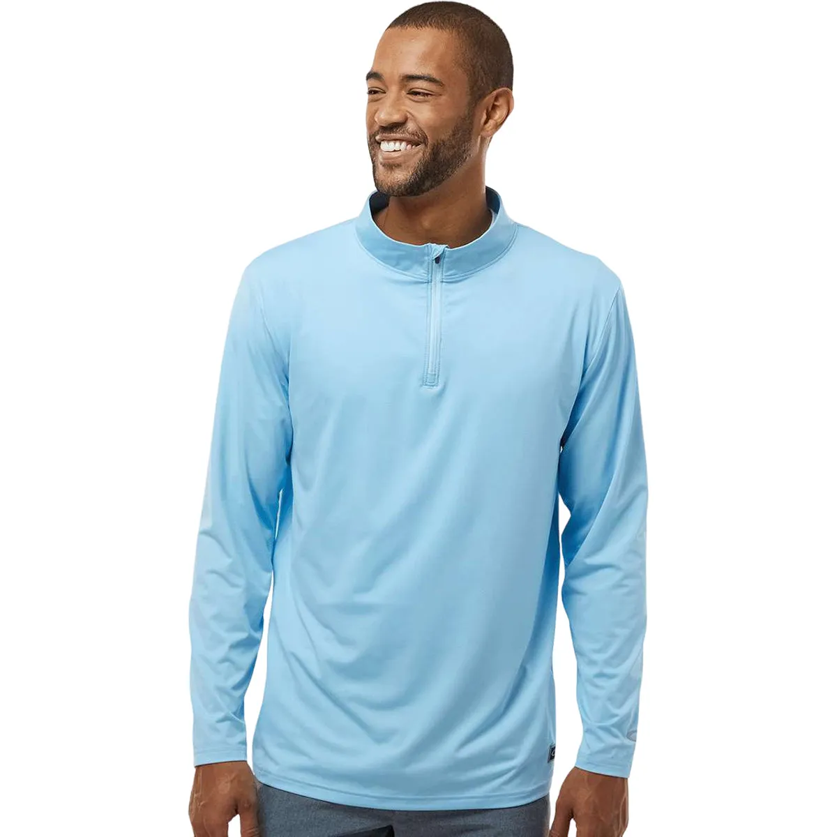 Oakley Men's Carolina Blue Team Issue Podium Quarter-Zip Pullover