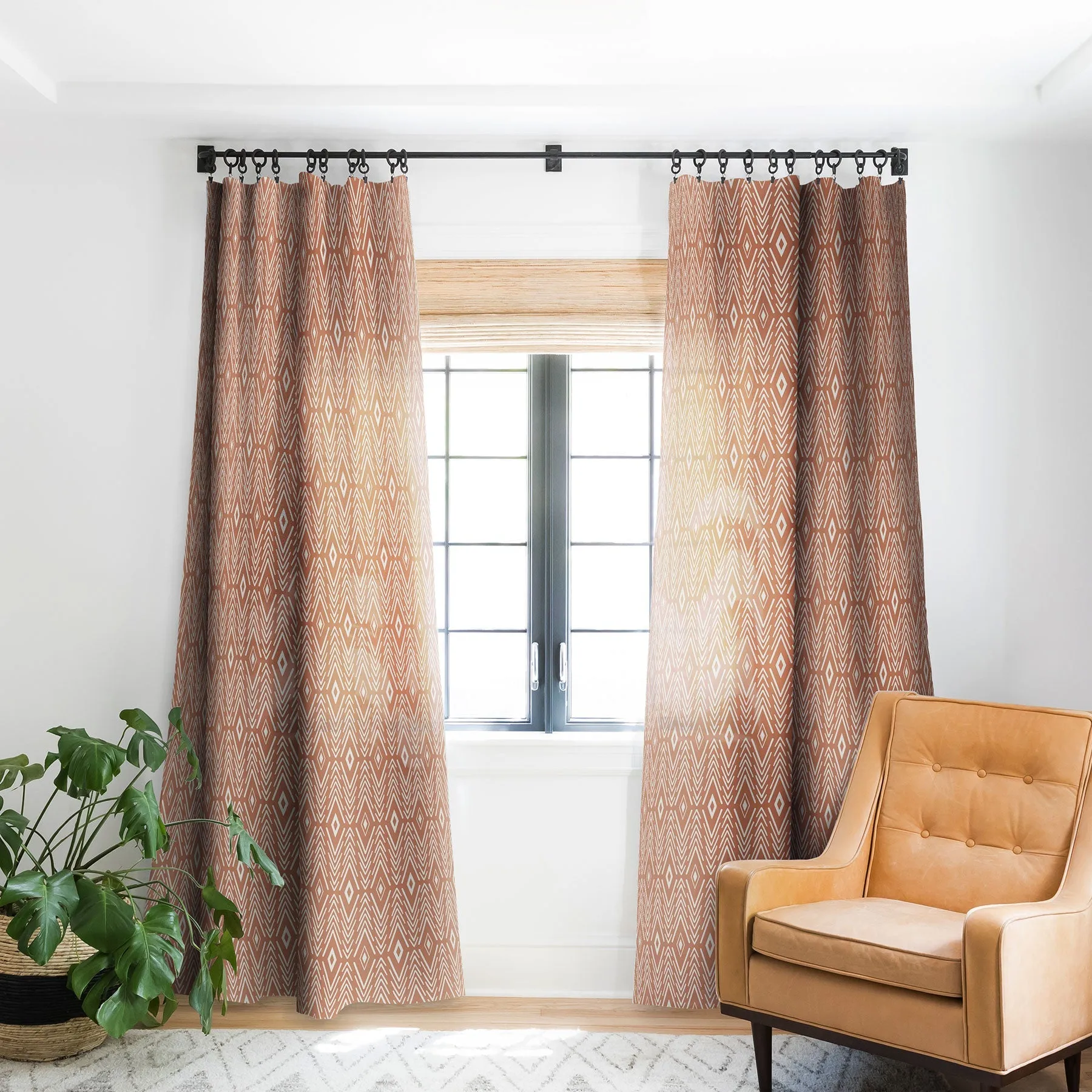 Ole Boho Diamonds Clay Blackout Window Curtains (DS)