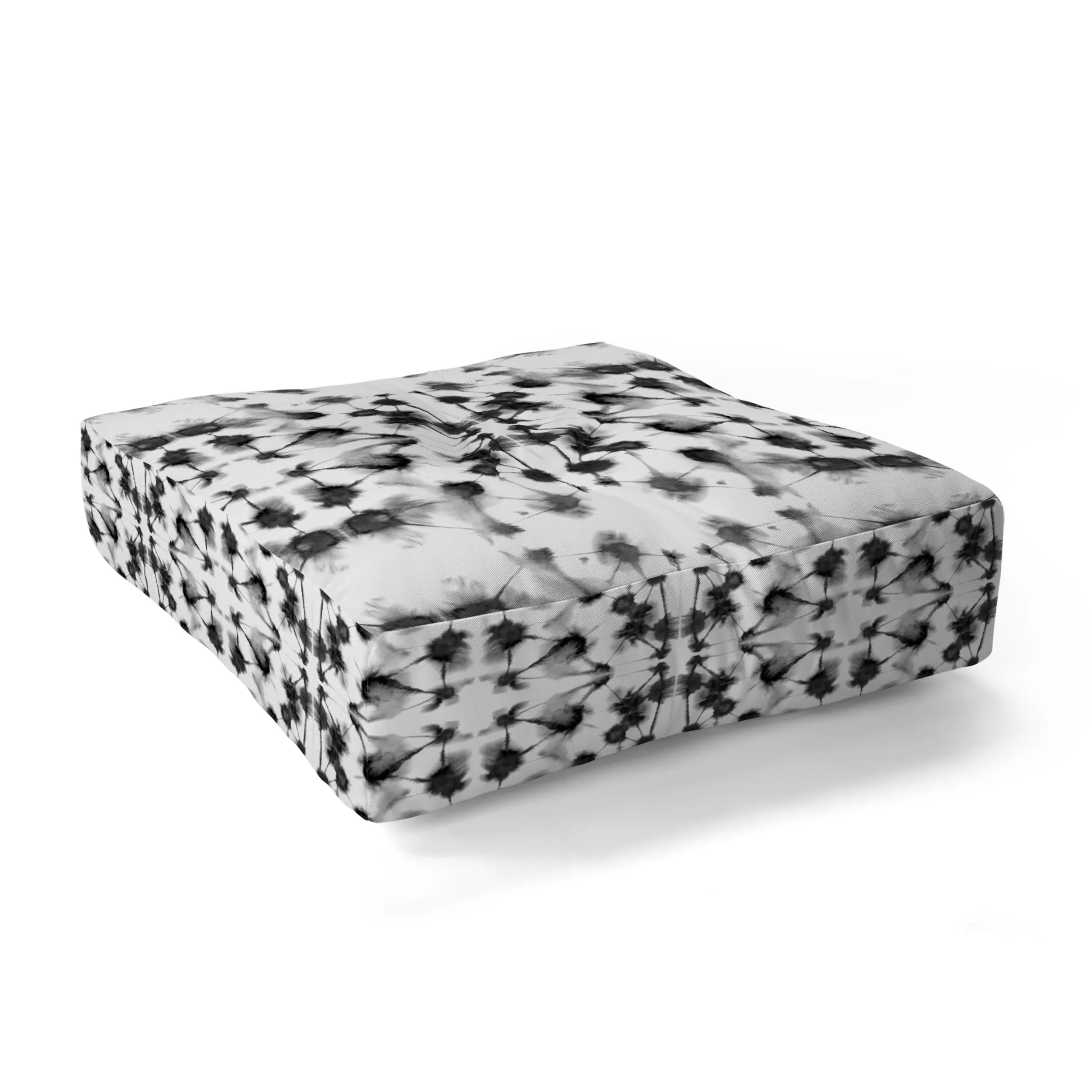 Ole Inkblot Test Floor Pouf Pillow Square (DS)