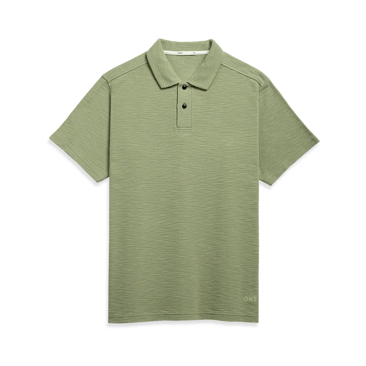 O.N.S   Bennett Slub Waffle Polo Tea