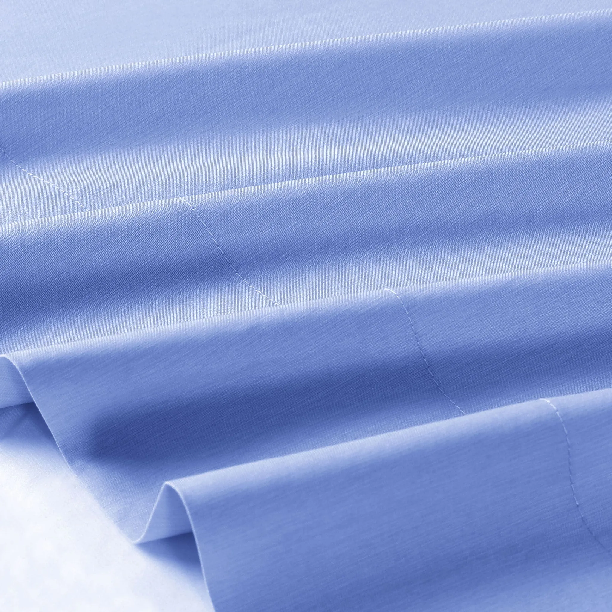 Origami Maison Double Bamboo Sheet Set - Blue  - Clement