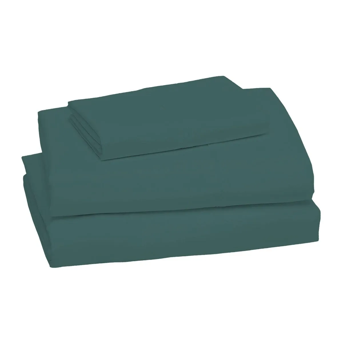 Origami Maison Flannel Twin Sheet Set - Green  - Clement