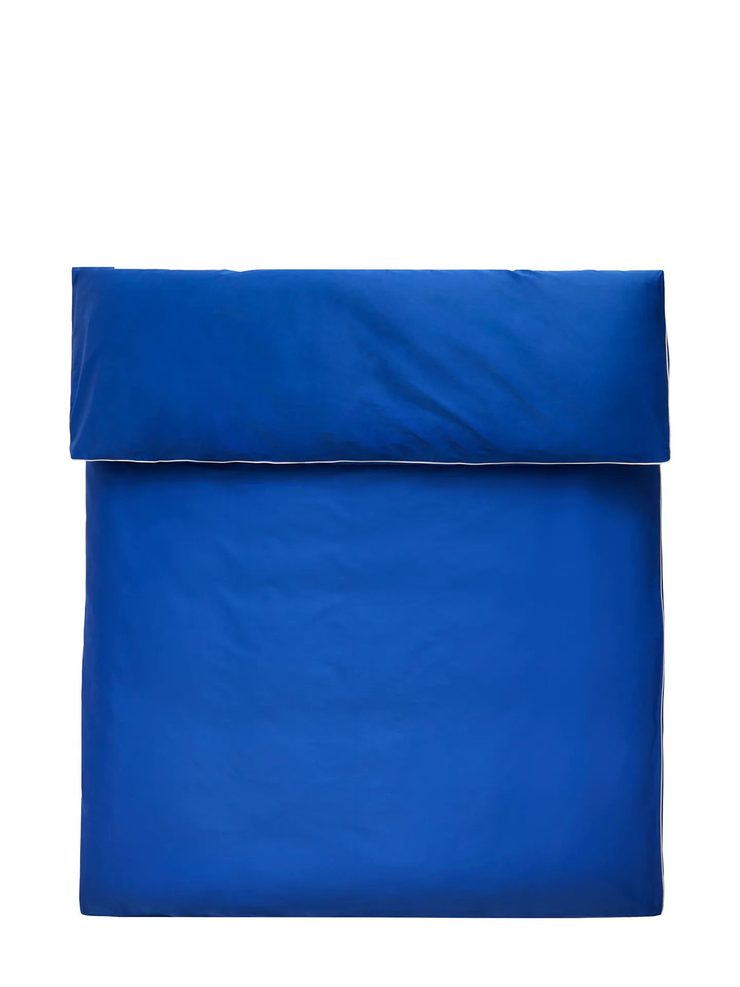 Outline single duvet cover (W150 x L210), Vivid blue