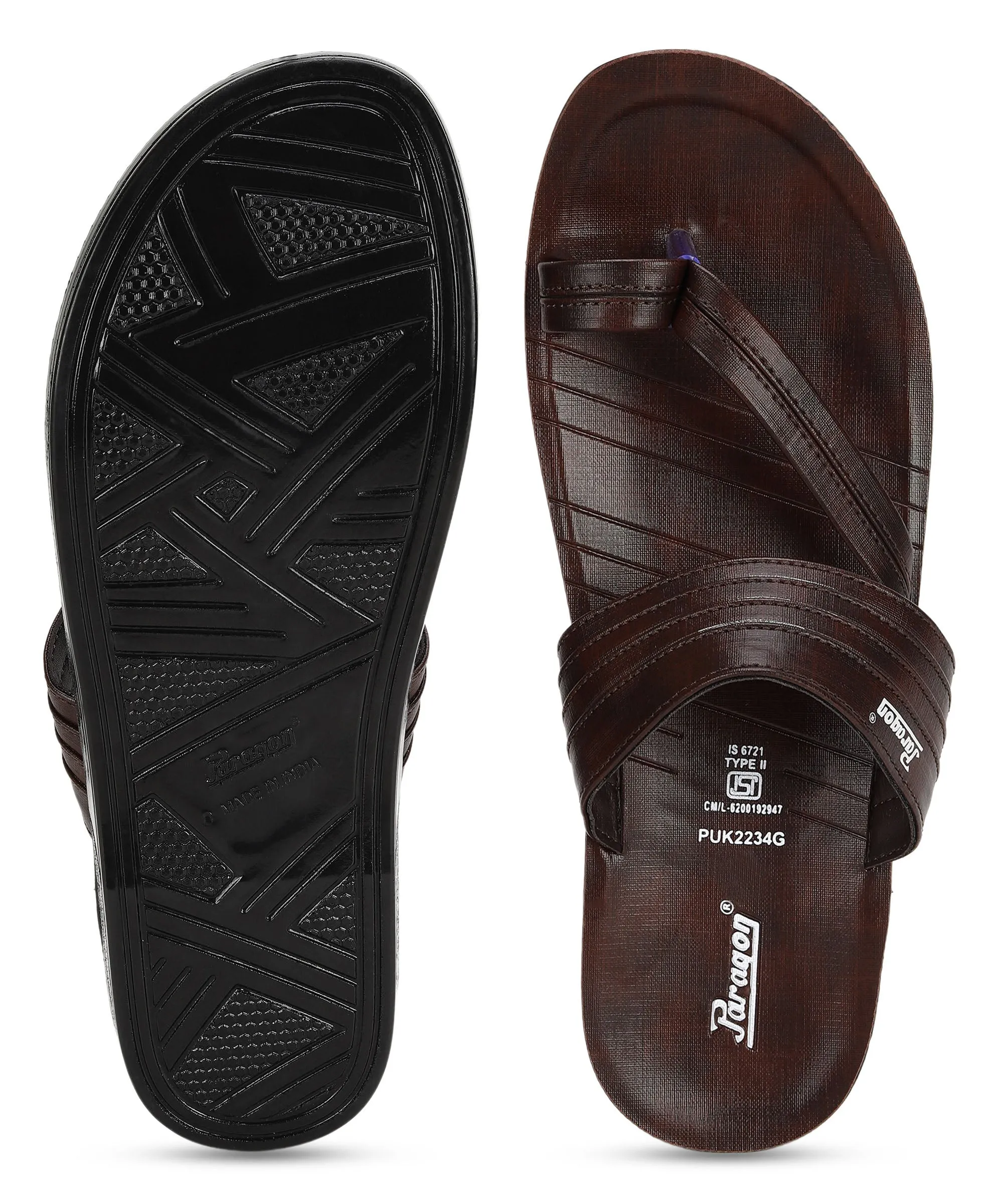 Paragon Men's Casual Slip-on Sandals for Men with Comfortable Sole