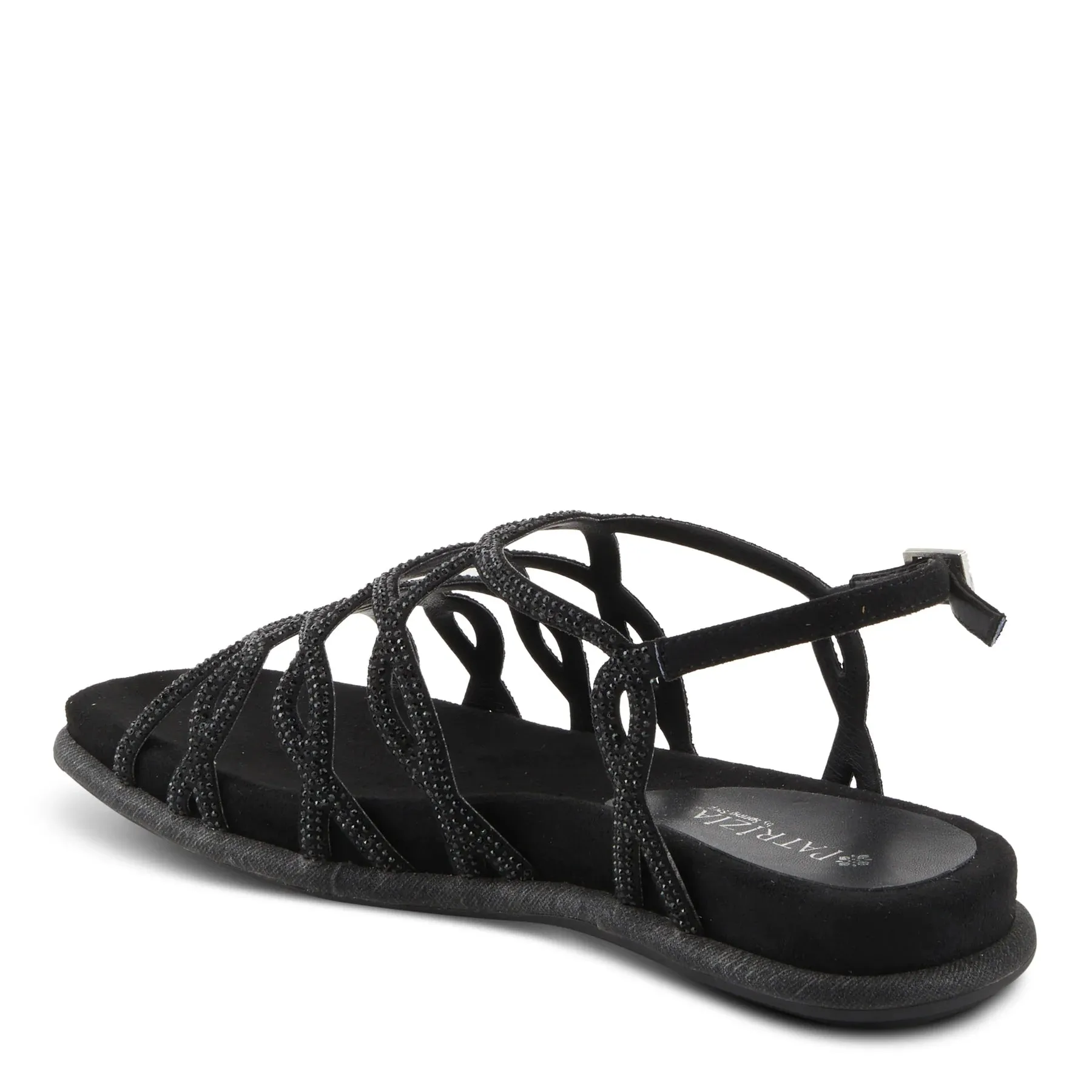 Patrizia by Spring Step Women's Glamgloss Sandals - Black