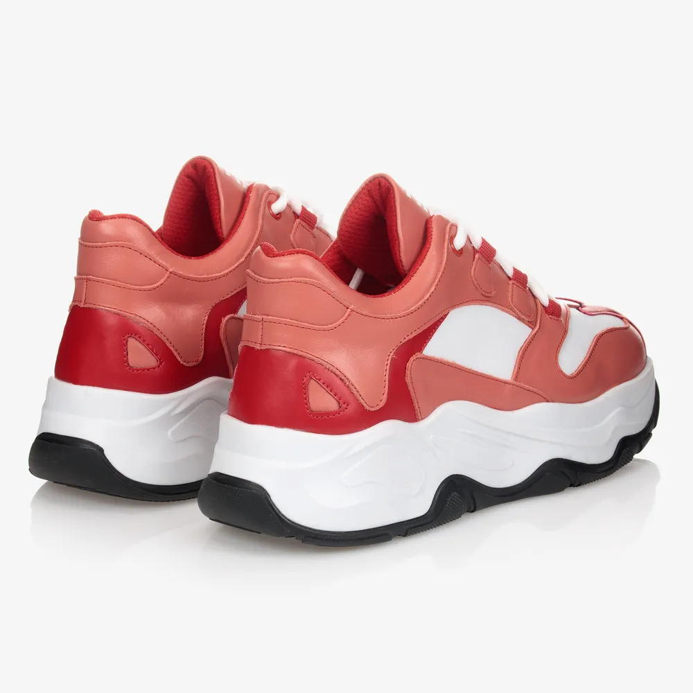 Pink & White Chunky Trainers