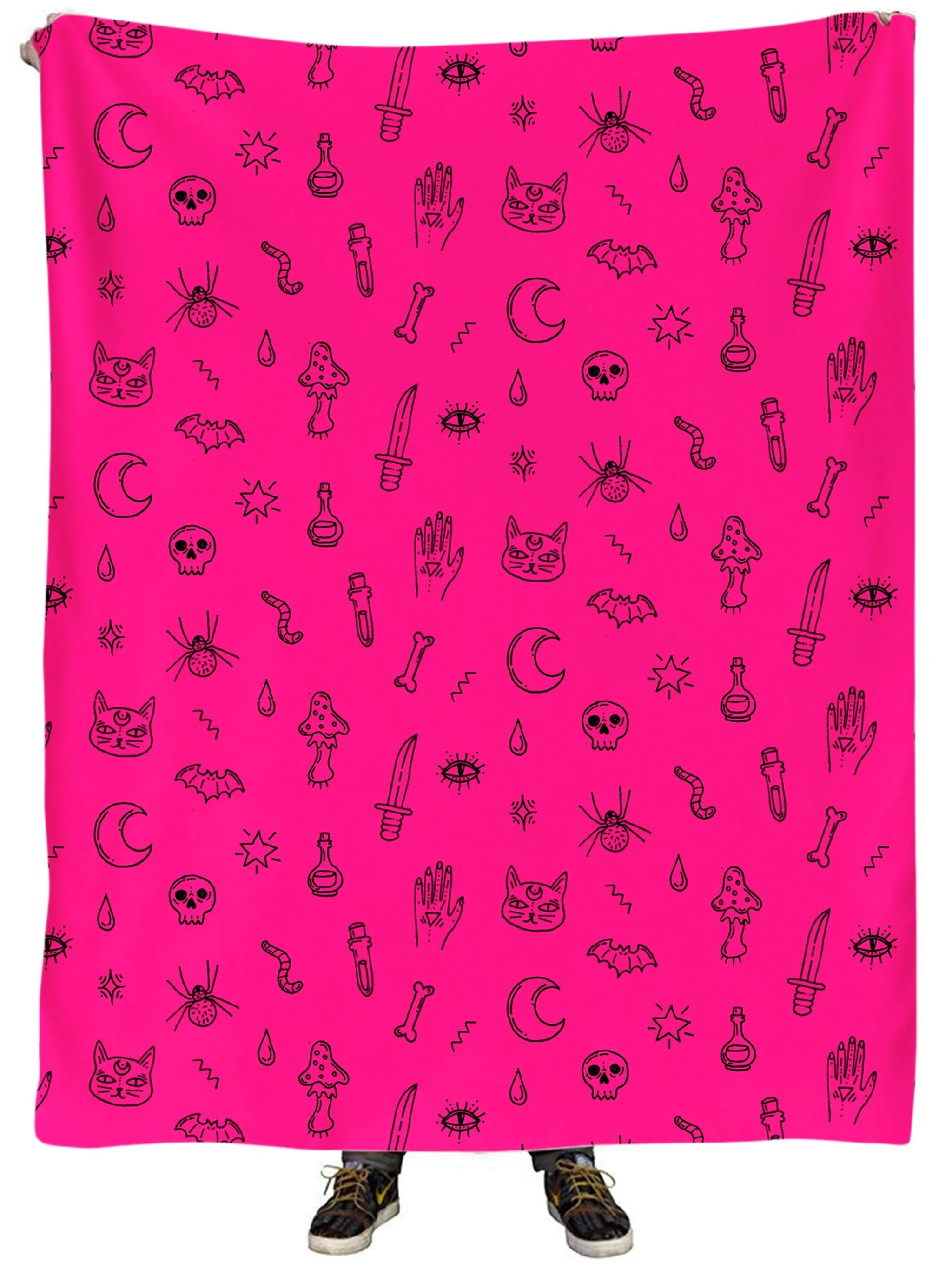 Pink Pattern Plush Blanket