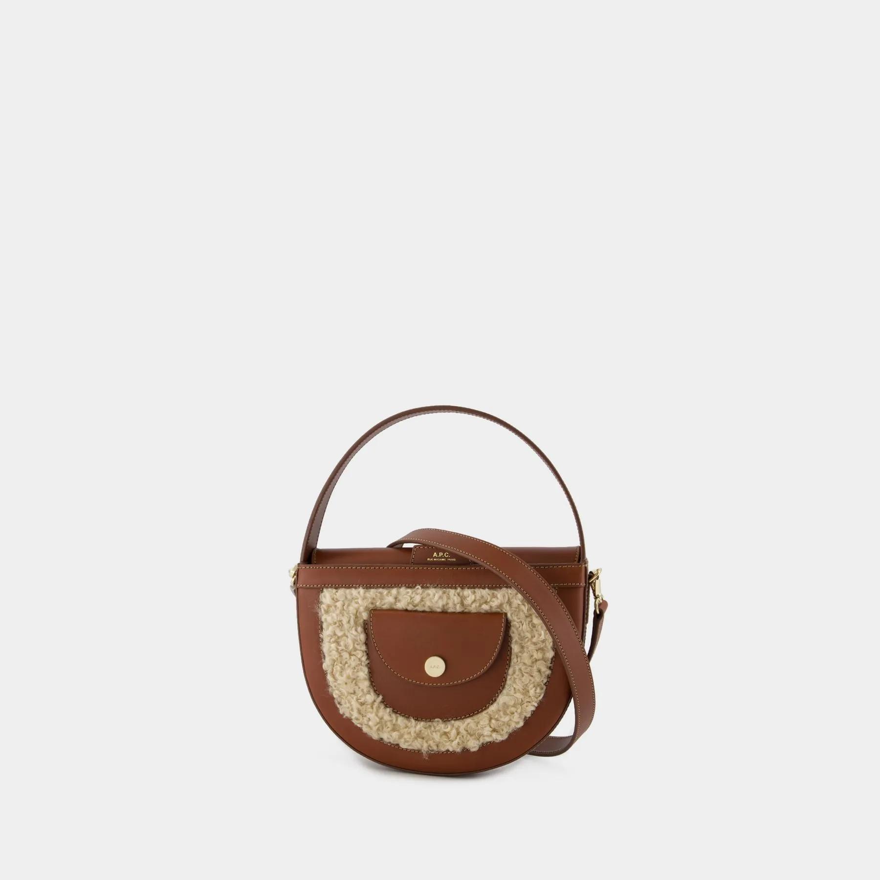 Pocket Small Crossbody - A.P.C. - Synthetic - Hazelnut