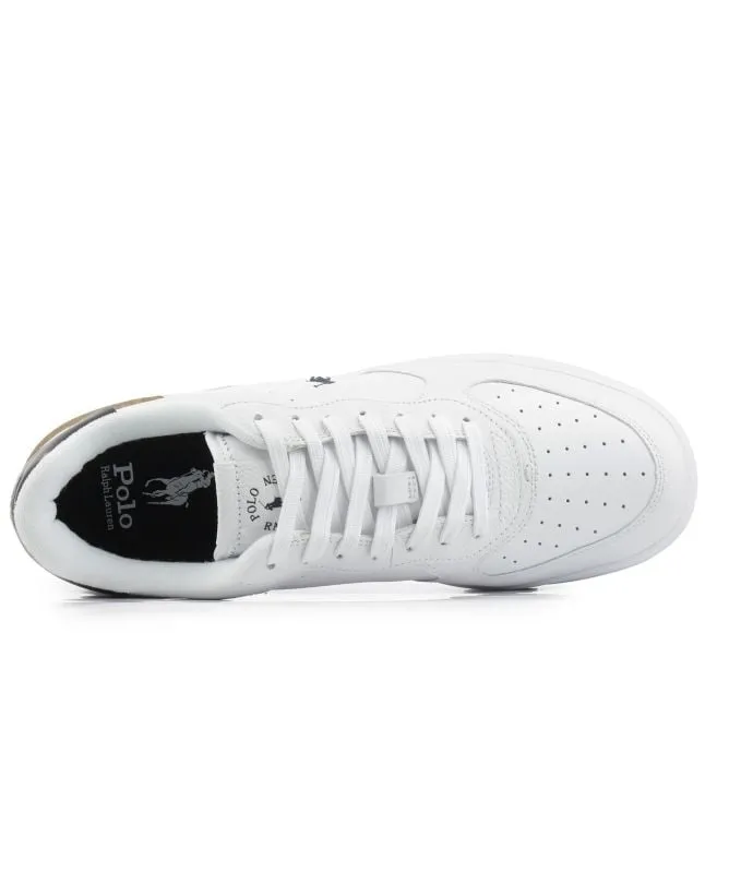 Polo Ralph Lauren Masters Mens Trainers | White/Navy - 809891791004