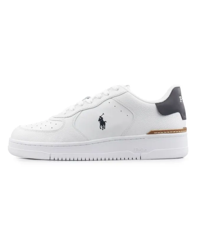 Polo Ralph Lauren Masters Mens Trainers | White/Navy - 809891791004