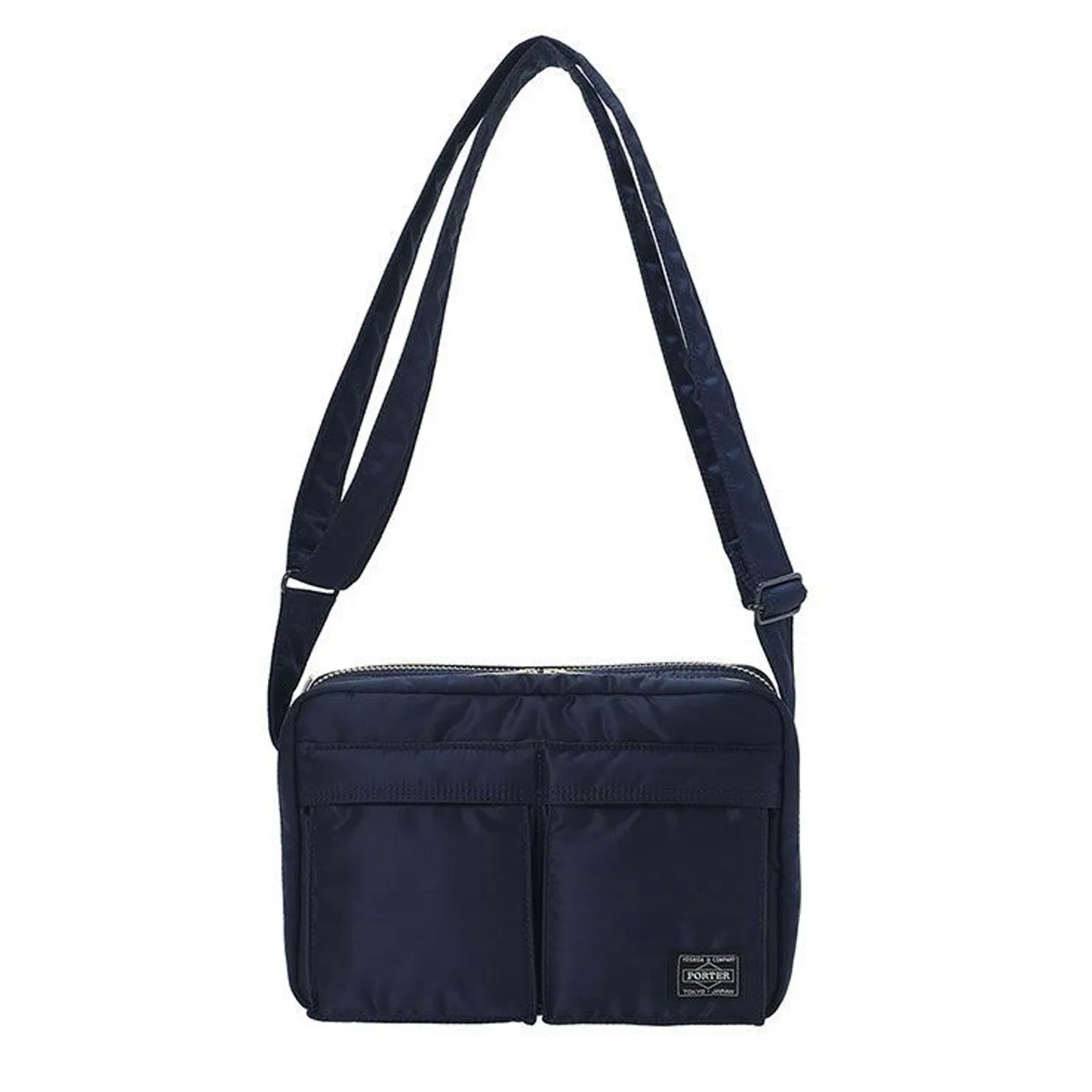 Porter-Yoshida and Co Tanker L Shoulder Bag Iron Blue