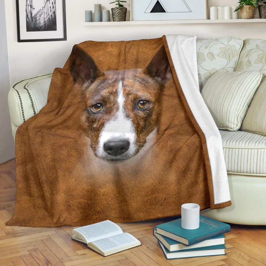 Premium Blanket Basenji Face Hair