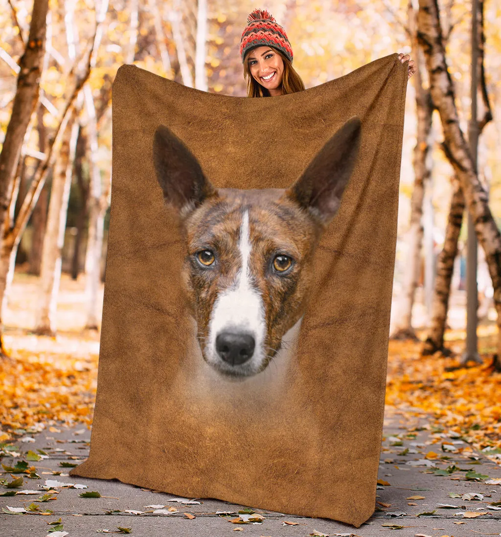 Premium Blanket Basenji Face Hair