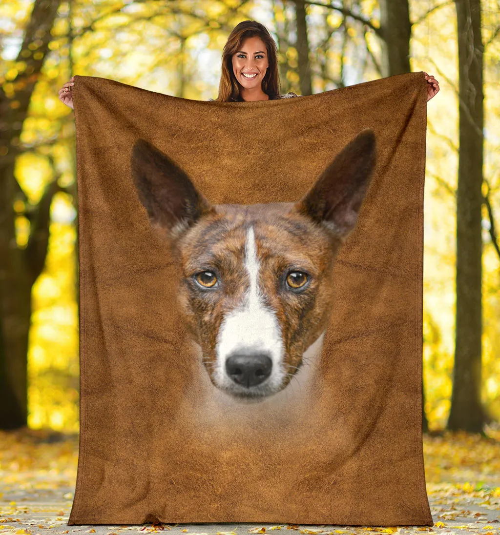 Premium Blanket Basenji Face Hair