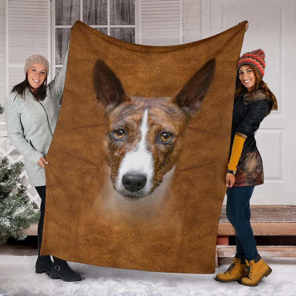 Premium Blanket Basenji Face Hair