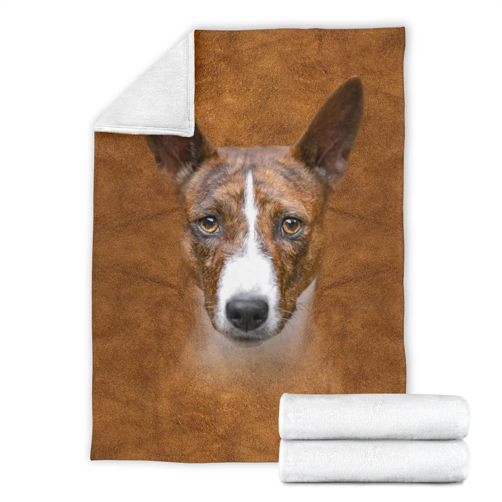 Premium Blanket Basenji Face Hair