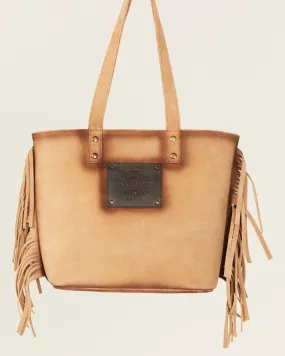 Product Name:  Corral Women's Fringe Burnished Leather Tote