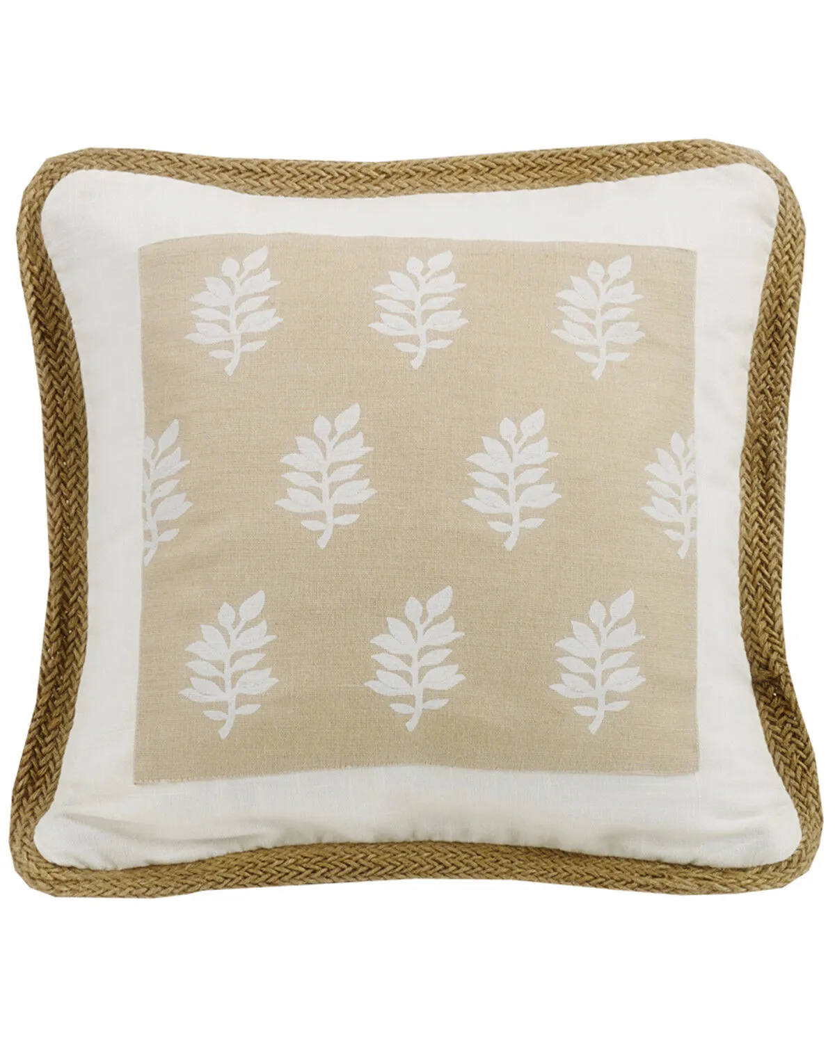 Product Name:  HiEnd Accents Cream Newport Square Pillow