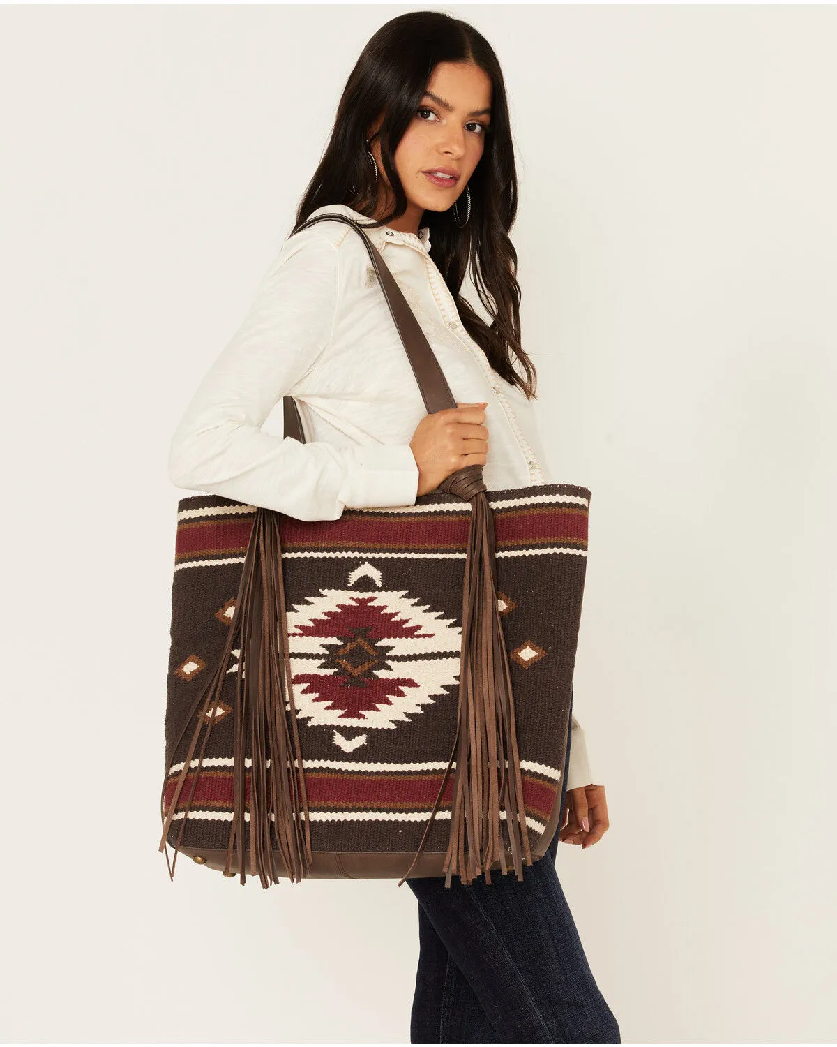 Product Name:  Idyllwind Women's Brown Antioch Pike Fringe Tote