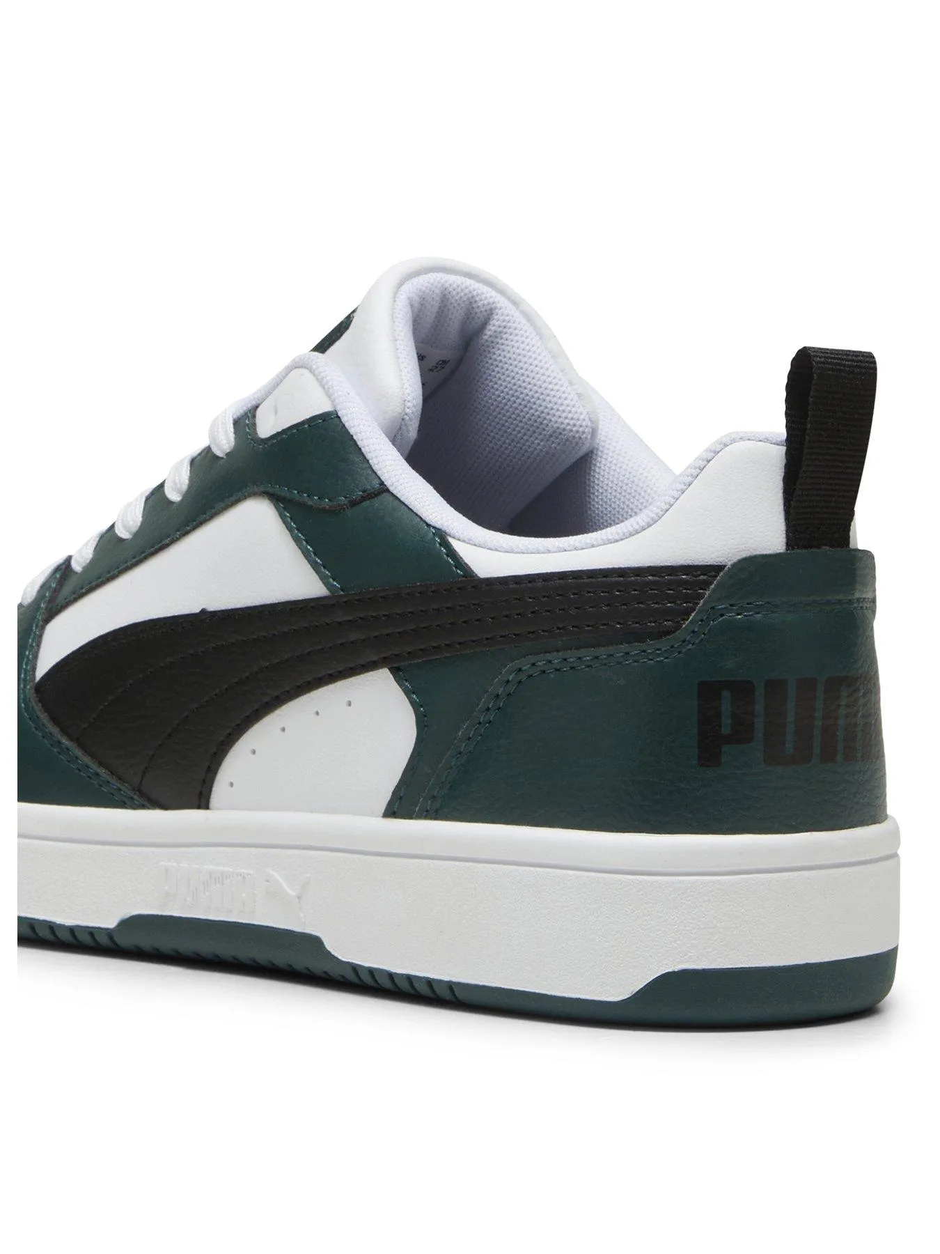 Puma Men's Rebound V6 Low Trainers - White/black