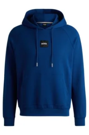 Regular-fit hoodie with logo label