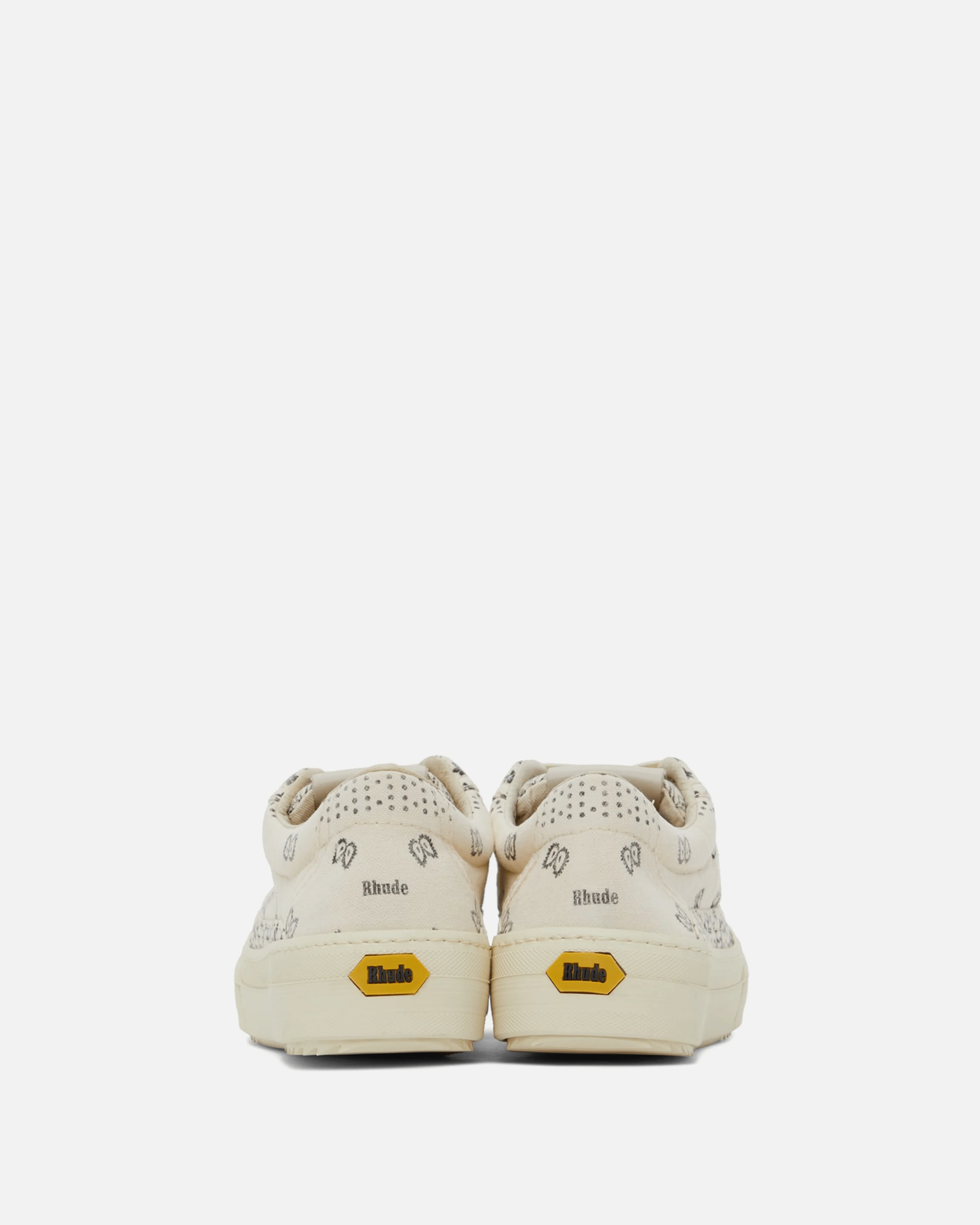 Rhude V2 Bandana Sneakers in Off-White