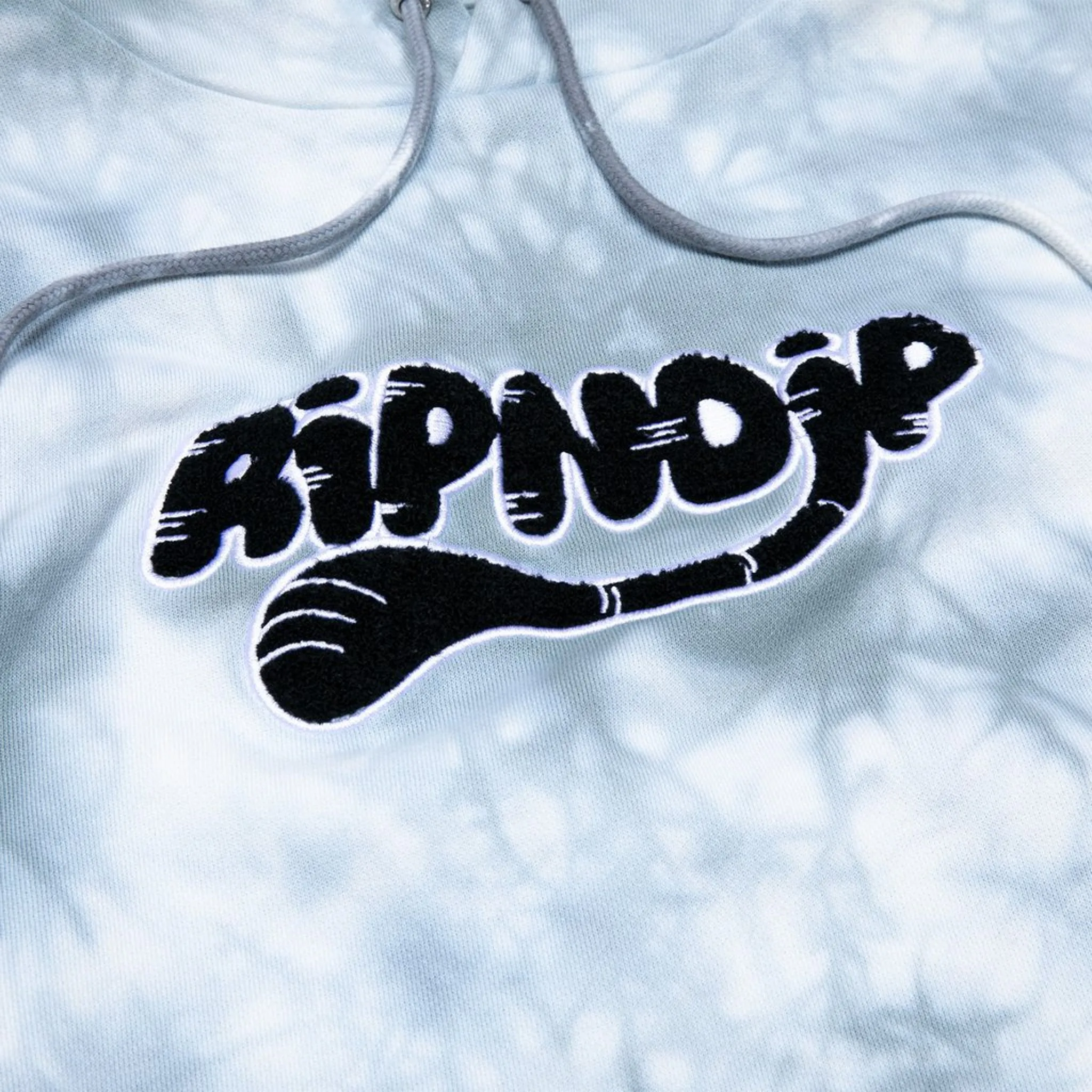 RIPNDIP RIPNTAIL Hoodie - Grey Lightning Wash exclusive at Remix