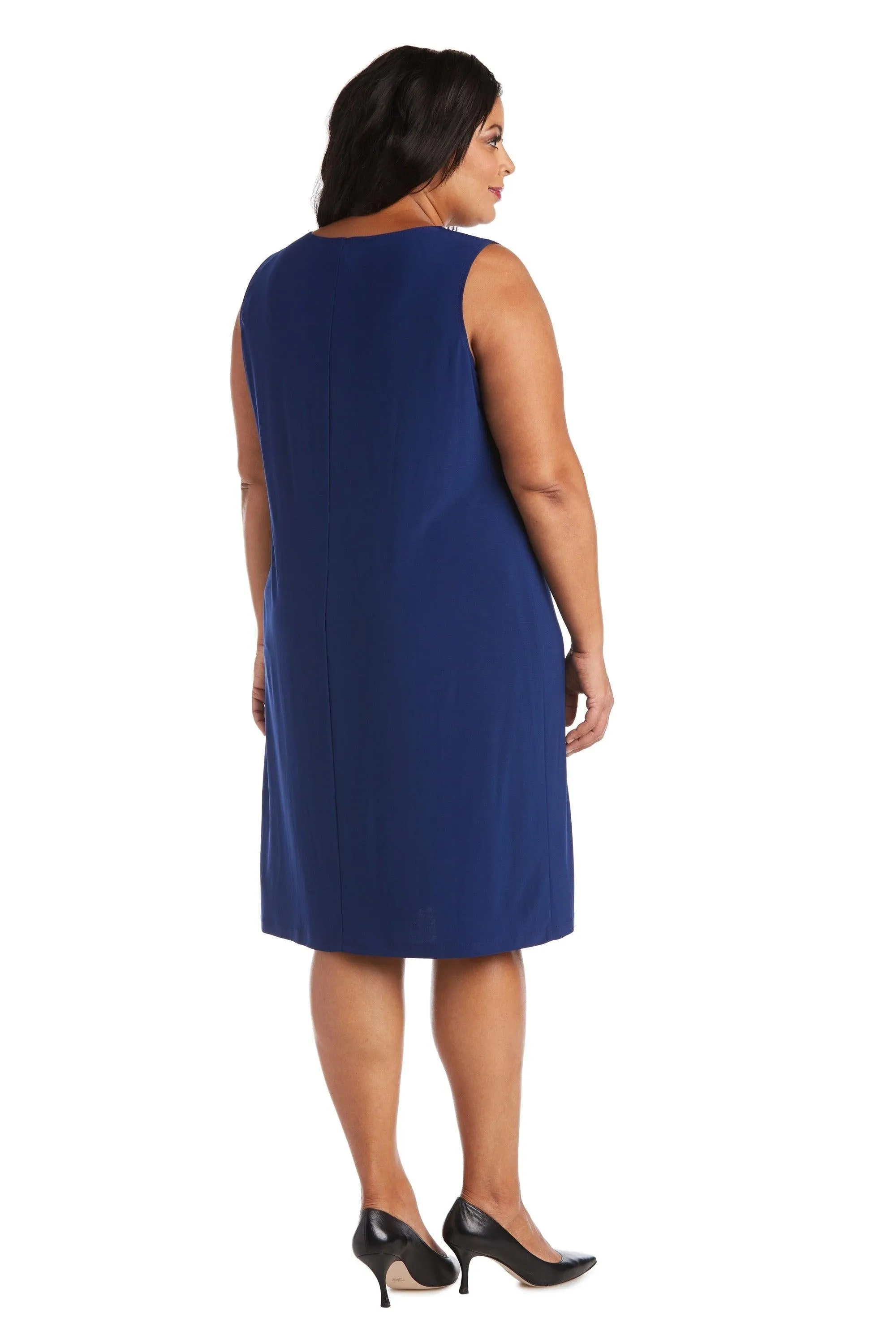 R&M Richards 7373W Short Plus Size Jacket Dress