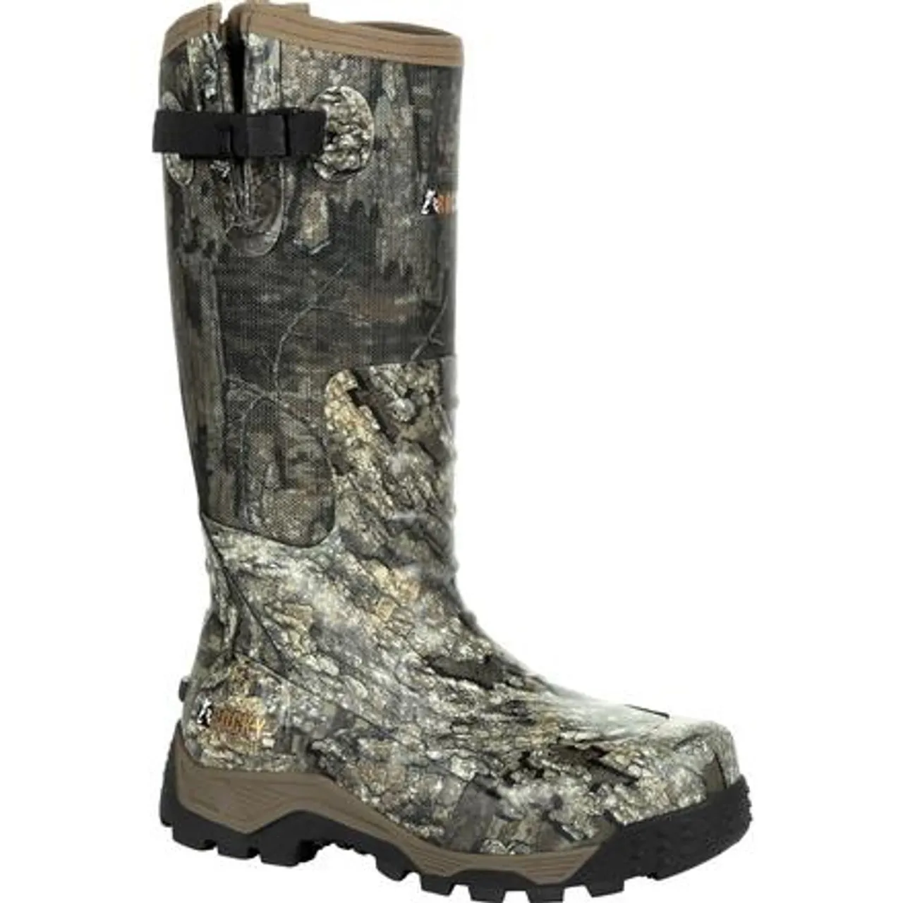 Rocky Mens Sport Pro Pull-On Rubber Snake Boot RKS0450 REALTREE TIMBER