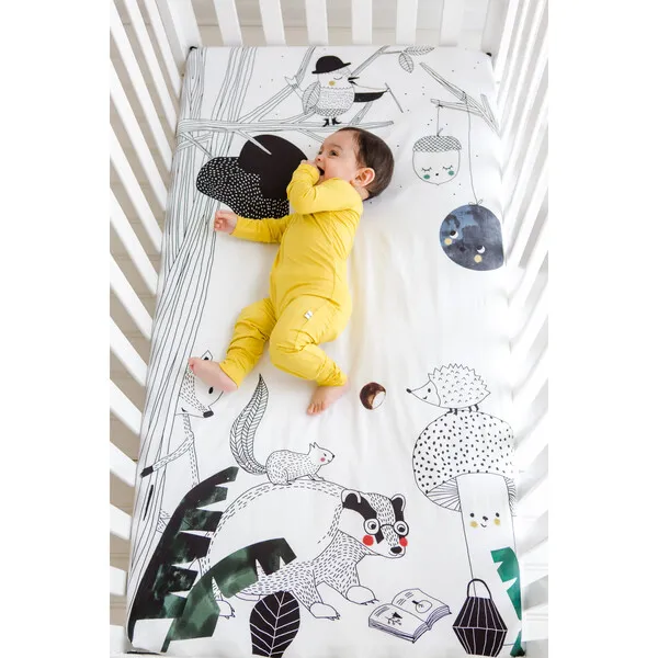 Rookie Humans Woodland Dreams Standard Crib Sheet