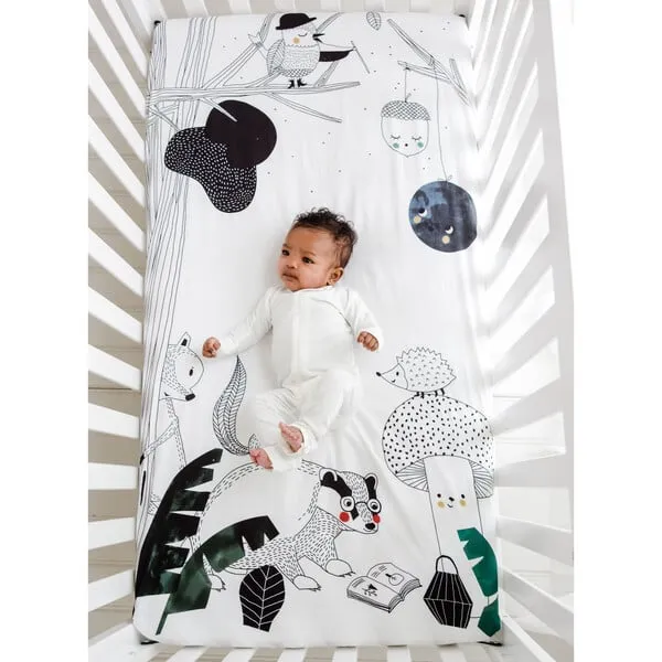 Rookie Humans Woodland Dreams Standard Crib Sheet