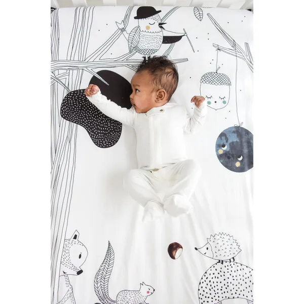 Rookie Humans Woodland Dreams Standard Crib Sheet