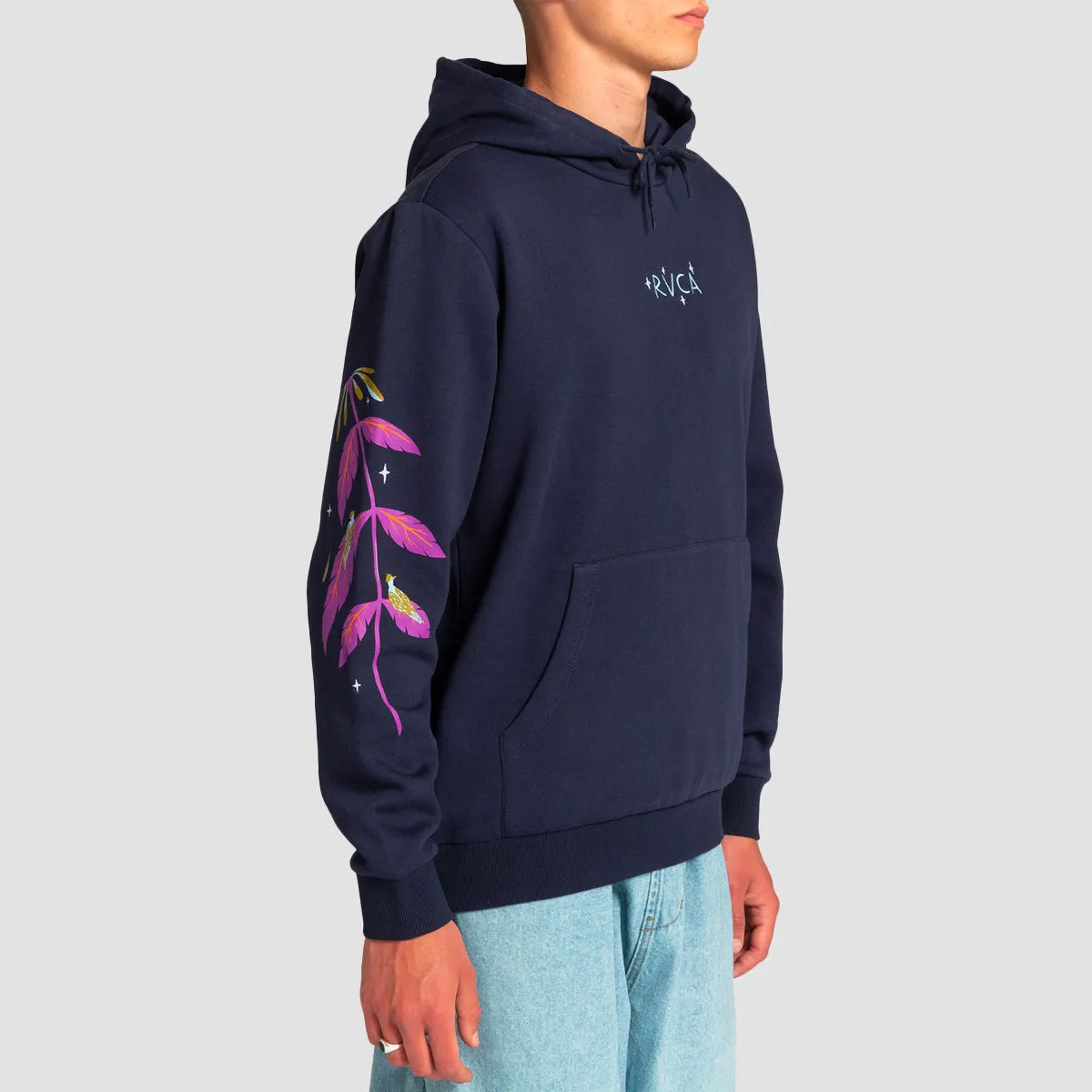 RVCA Andrea Wan Blue Moon Pullover Hoodie Navy