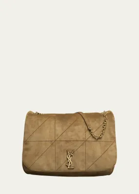 Saint Laurent Jamie 4.3 Maxi YSL Shoulder Bag in Quilted Suede