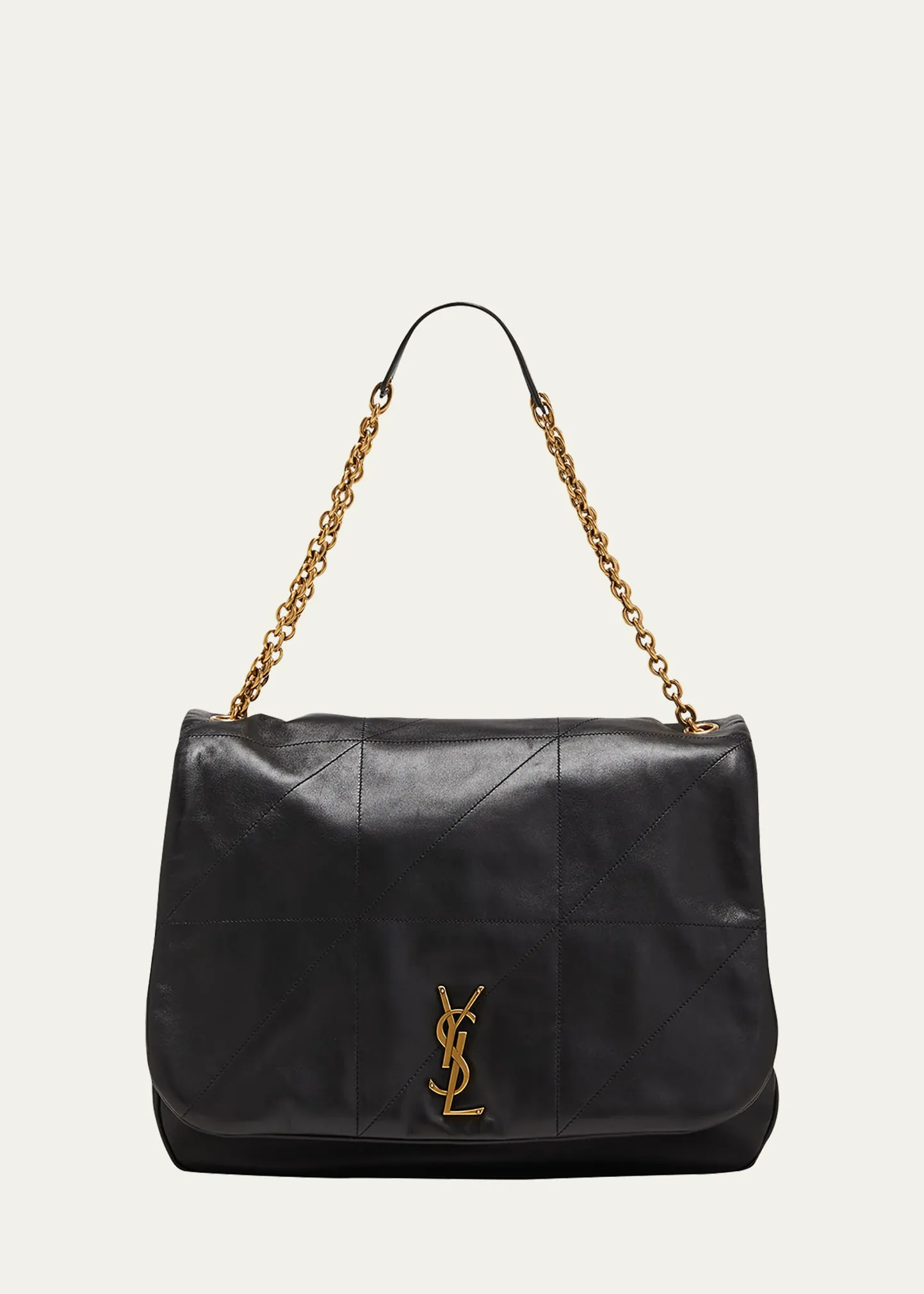 Saint Laurent Jamie 4.3 Maxi YSL Shoulder Bag in Smooth Leather