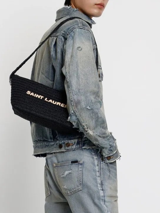 Saint Laurent   Le Rafia shoulder bag 