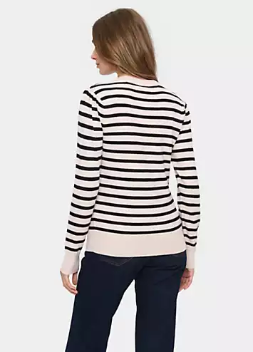 Saint Tropez Fikam Striped Long Sleeve Pullover | Kaleidoscope