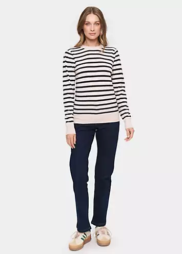 Saint Tropez Fikam Striped Long Sleeve Pullover | Kaleidoscope