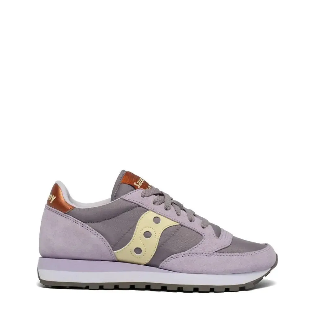 Saucony Womens Jazz Original Trainers Purple / Yellow