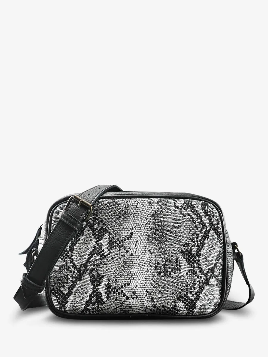 shoulder bag for women Multicoloured,Black,White - L'Impertinent Python Black White | PAUL MARIUS