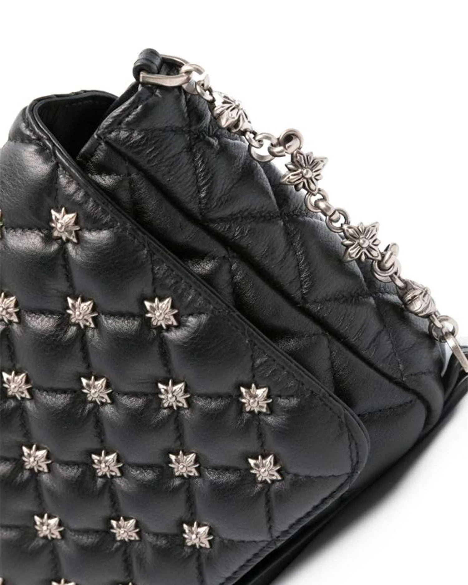 Shoulder bag with all over studs