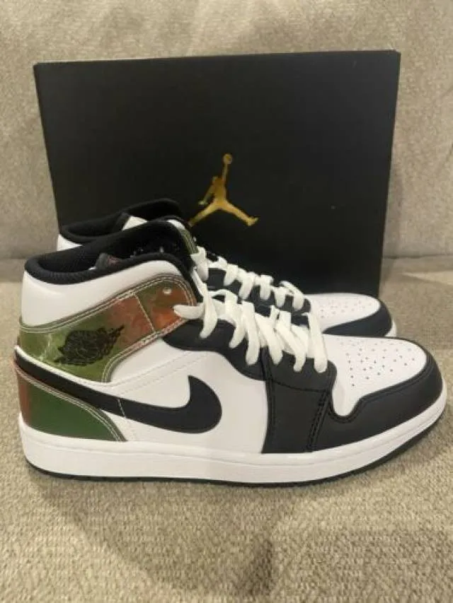 Size 7.5 - Nike Air Jordan 1 Mid SE Heat Reactive White ...