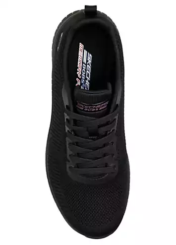 Skechers BOBS Squad Chaos Solid Engineered Lace Up Trainers | Kaleidoscope