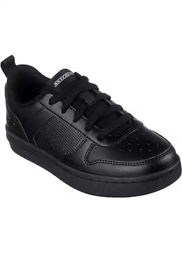 Skechers Boys Black Smooth Street Genzo Trainers | Grattan