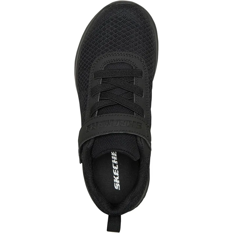 SKECHERS Junior Boys Bounder Baronik Trainers Black/Black