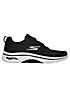 Skechers Mens Black & Charcoal Go Walk Arch Fit 2.0 Trainers