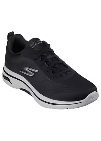 Skechers Mens Black & Charcoal Go Walk Arch Fit 2.0 Trainers