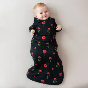 Sleep Bag in Midnight Poppies 1.0