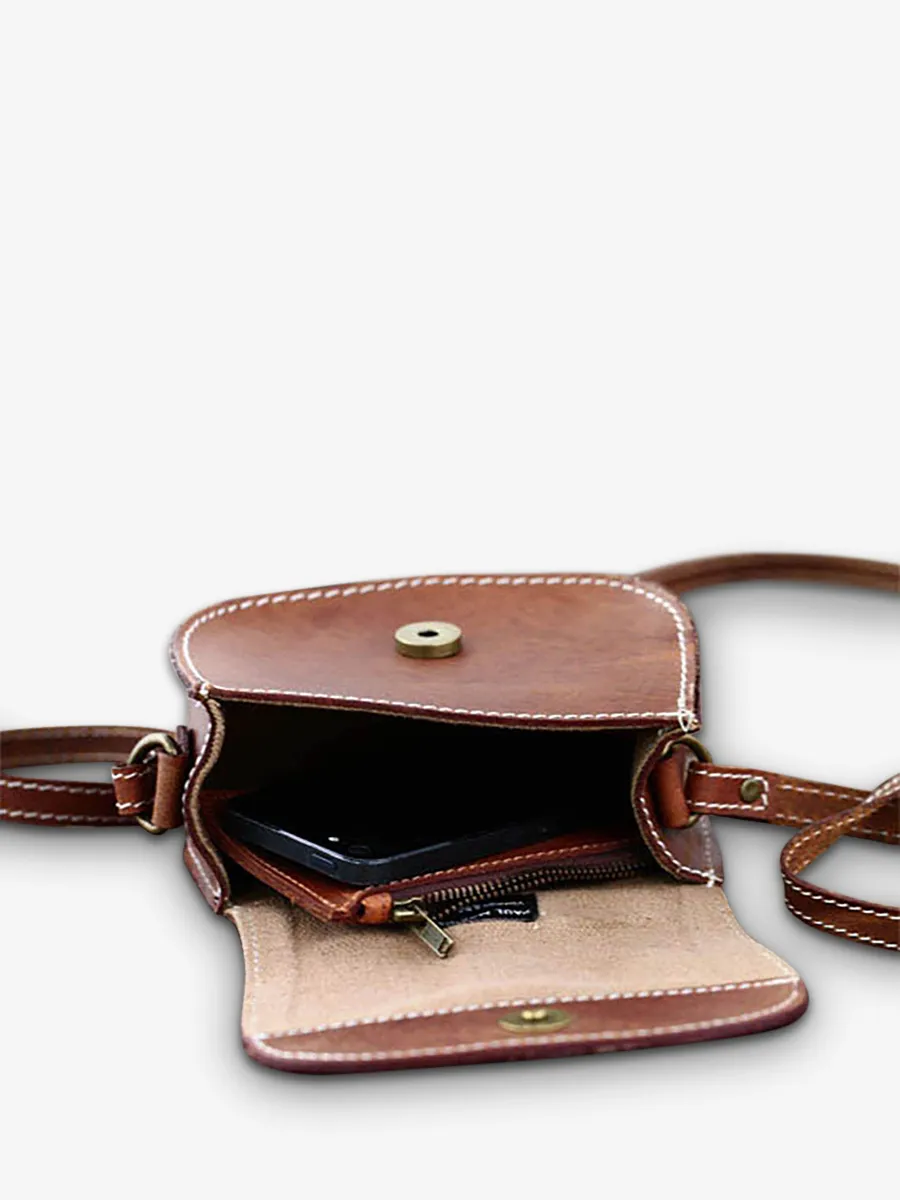 small shoulder bag for girl Brown - MonMignon Light Brown | PAUL MARIUS