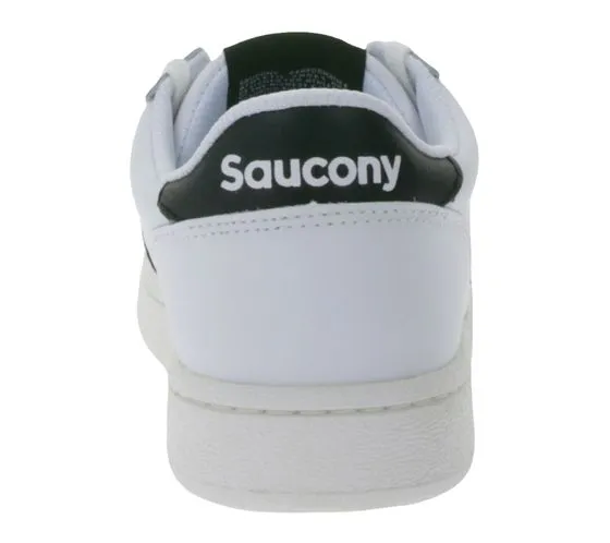 Sneakers Saucony Jazz Court in vera pelle con intersuola in EVA S70759-1 Bianco/Nero